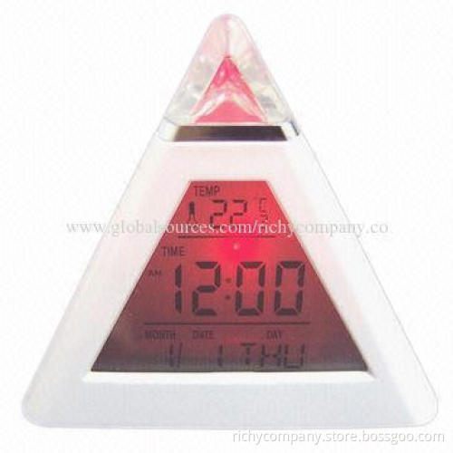 Desktop clock with LED